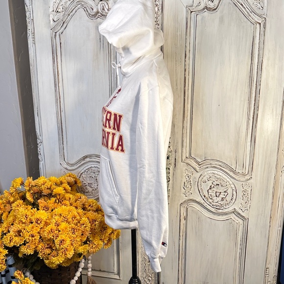 Champion Authentic Sports Apparel White University of Southern California Hoodie - Picture 6 of 8
